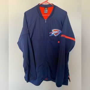OKC Thunder Adidas warm up jacket, blue, XL